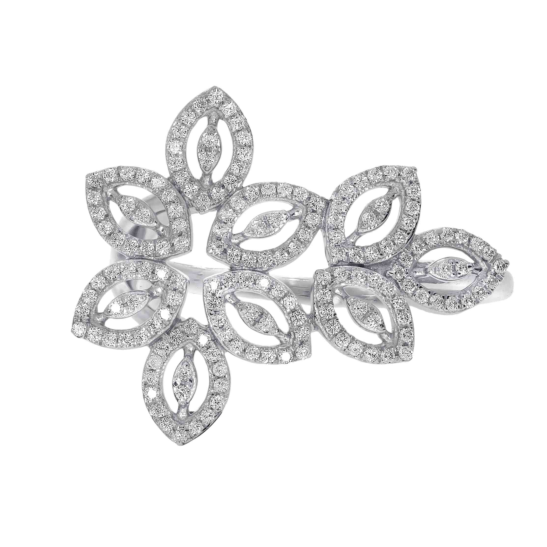 Flower Diamond Ring R11975A